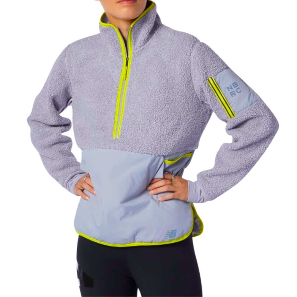 🩶 NEW BALANCE Q SPEED SHERPA HALF ZIP 🩶
